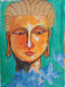 THE LORD BUDDHA (ART_2419_35974) - Handpainted Art Painting - 11in X 14in
