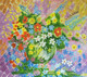 The Flowers (ART_2419_20761) - Handpainted Art Painting - 11in X 9in
