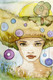 girl, lady, woman, little girl ,cute girl, girl with flower, girl with blossom, kid, girl with hat, hat, green hat