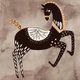 Horse 4 (PRT_7171) - Canvas Art Print - 21in X 21in
