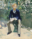 George Moore In The Artist's Garden By Edouard Manet (PRT_7204) - Canvas Art Print - 20in X 24in