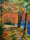 Colours of Autumn (ART_7615_55140) - Handpainted Art Painting - 16in X 22in