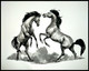Hey Horses-Unity (ART_7946_55077) - Handpainted Art Painting - 15in X 11in