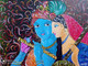 Kahna_symbol of love (ART_7814_53144) - Handpainted Art Painting - 20in X 16in