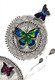 3D Butterflies (ART_7966_55399) - Handpainted Art Painting - 6in X 7in