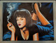 Pulp fiction painting uma thurman pulp fiction movie poster painting wall deco (ART_7555_55331) - Handpainted Art Painting - 18in X 24in