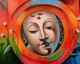 Buddha Painting Buddha On CanvasBuddha Art Workhome & Office Decoration (ART_7555_55329) - Handpainted Art Painting - 27in X 38in