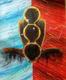Modern art..kumbh mela (ART_7943_55201) - Handpainted Art Painting - 41in X 55in