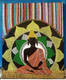 Buddha painting mandala (ART_7943_55063) - Handpainted Art Painting - 61in X 76in