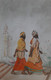 Sadhus at Varanasi  Ghat (ART_7573_54996) - Handpainted Art Painting - 11in X 17in