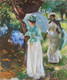 Two Girls With Parasols (1888) By John Singer Sargent (PRT_7337) - Canvas Art Print - 19in X 23in