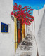 Carnation Whispering to Azure (ART_7956_55367) - Handpainted Art Painting - 16in X 20in