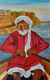 The Boat Man (Maajhi) (ART_7952_55133) - Handpainted Art Painting - 18in X 30in