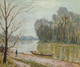 The Loire By Alfred Sisley (PRT_7718) - Canvas Art Print - 18in X 15in