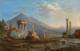 Vesuvius And Pompeii (PRT_7768) - Canvas Art Print - 18in X 12in