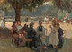In The Bois De Boulogne Near Paris By Isaac Israels (PRT_7902) - Canvas Art Print - 37in X 27in