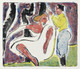 Russian Dancers (1909) By Ernst Ludwig Kirchner (PRT_8149) - Canvas Art Print - 23in X 20in