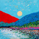 Sunrise in The holy Ganges Valley (Landscape) - 2 (ART_5244_56279) - Handpainted Art Painting - 18in X 18in