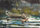Sketch For Hound And Hunter By Winslow Homer (PRT_8340) - Canvas Art Print - 23in X 16in