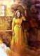 Yellow Beauty (ART_1038_56615) - Handpainted Art Painting - 24in X 32in