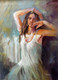 Morning Beauty (ART_1038_56613) - Handpainted Art Painting - 24in X 32in