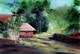 Red House R (PRT_924_33806) - Canvas Art Print - 21in X 14in