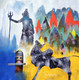Devotion Of Lord Shiva (ART_5244_56846) - Handpainted Art Painting - 23in X 23in