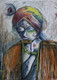 The lords krishna (ART_8045_56758) - Handpainted Art Painting - 12in X 16in