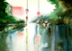 Rainy Day New (PRT_924_2806) - Canvas Art Print - 16in X 11in
