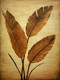 Golden Brown Leaves (ARTOHOLIC) (ART_3319_57096) - Handpainted Art Painting - 24in X 36in