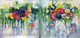 Flower painting  (ART_6706_57017) - Handpainted Art Painting - 24in X 12in