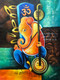 Lord Ganesha painting  (ART_6706_57016) - Handpainted Art Painting - 24in X 36in