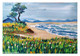 Beach (ART_6698_57304) - Handpainted Art Painting - 8in X 6in