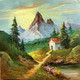 Landscape Painting (ART_3319_57266) - Handpainted Art Painting - 24in X 24in