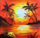 Beautiful Sunset Landscape (ARTOHOLIC) (ART_3319_57478) - Handpainted Art Painting - 24in X 24in