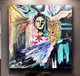 Sync (ART_7641_57109) - Handpainted Art Painting - 36in X 36in