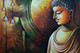 Buddha in Meditation03 - 36in X 24in,RAJMER19_3624,Acrylic Colors,Buddha,Peace,Meditation - Buy Paintings online in India