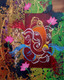 Ganesha 1 (ART_1661_57676) - Handpainted Art Painting - 14in X 17in