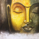 Buddha Painting (ART_2668_57579) - Handpainted Art Painting - 24in X 24in