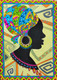 African Lady (ART_8089_57560) - Handpainted Art Painting - 12in X 16in