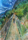 Lone Trekker (ART_8108_57962) - Handpainted Art Painting - 11in X 15in