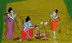 Rama worshipping Lord Shiva (ART_3324_58041) - Handpainted Art Painting - 29in X 18in