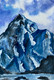 Humongous  K2 Mountains (ART_5998_58061) - Handpainted Art Painting - 5in X 8in