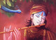 Lord Krishna Playing Flute (ART_3319_57889) - Handpainted Art Painting - 36in X 24in