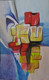 Modern Art 55 (ART_7573_57879) - Handpainted Art Painting - 11in X 18in