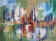 Abstract Art (ART_8094_57613) - Handpainted Art Painting - 24in X 18in