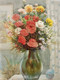 Flowers Vase Roses (ARTOHOLIC) (ART_3319_58134) - Handpainted Art Painting - 24in X 36in