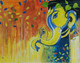 THE LORD GANESHA (ART_2419_58128) - Handpainted Art Painting - 14in X 11in