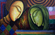 Romance01 - 36in X 24in,RAJMER23_3624,Acrylic Colors,Lovers,Love,Couple - Buy Paintings online in India