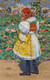 D√≠vka V Kroji V Zahrade (Girl In Traditional Dress In A Garden) (1910) By Jo≈æa √öprka (PRT_8866) - Canvas Art Print - 13in X 21in